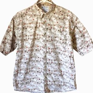 Columbia Medium Short Sleeve Button Down Shirt Men's